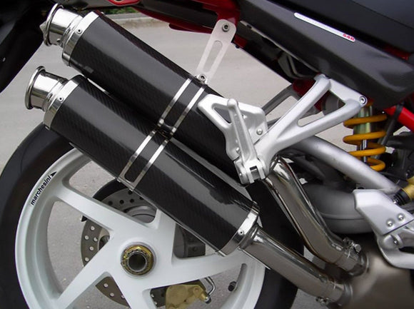 SPARK GDU0823 Ducati Monster S4R / S4RS (06/08) Carbon Slip-on Exhaust 
