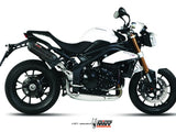 MIVV AT.012 TRIUMPH SPEED TRIPLE 1050 R / S / RS ( 2011 / 15 ) Dual Slip On High Exhaust "Suono" (black; approved) – Accessories in the 2WheelsHero Motorcycle Aftermarket Accessories and Parts Online Shop