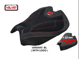 TAPPEZZERIA ITALIA Ducati Panigale V4 (2025+) Velvet Seat Cover "Argenta High" – Accessories in the 2WheelsHero Motorcycle Aftermarket Accessories and Parts Online Shop