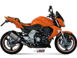 MIVV K.020 KAWASAKI Z 1000 ( 2007 / 09 ) Dual Slip On Exhaust "Suono" (stainless steel; approved) – Accessories in the 2WheelsHero Motorcycle Aftermarket Accessories and Parts Online Shop