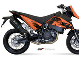 MIVV KT.003 KTM 690 SUPERMOTO ( 2007 / 12 ) Dual Bolt-on Exhaust "Suono" ( black; approved) – Accessories in the 2WheelsHero Motorcycle Aftermarket Accessories and Parts Online Shop