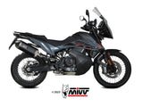 MIVV KT.021 KTM 790 / 890 ADVENTURE / R / SMT ( 2019+ ) Slip-on Exhaust "Speed Edge" ( black; approved) – Accessories in the 2WheelsHero Motorcycle Aftermarket Accessories and Parts Online Shop
