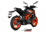 MIVV KT.025 KTM 125 / 390 DUKE ( 2021 / 23 ) Slip-on Exhaust "GP Pro" ( black; approved) – Accessories in the 2WheelsHero Motorcycle Aftermarket Accessories and Parts Online Shop