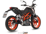 MIVV KT.012 KTM 390 DUKE ( 2013 / 16 ) Full System Exhaust "GP" ( black; approved) – Accessories in the 2WheelsHero Motorcycle Aftermarket Accessories and Parts Online Shop