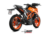 MIVV KT.019 KTM 125/390 DUKE / 125/390 RC ( 2017 / 20 ) Slip-on Exhaust "X-M1" ( black; approved) – Accessories in the 2WheelsHero Motorcycle Aftermarket Accessories and Parts Online Shop