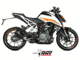 MIVV KT.025 KTM 125 / 390 DUKE ( 2021 / 23 ) Slip-on Exhaust "X-M1" ( black; approved) – Accessories in the 2WheelsHero Motorcycle Aftermarket Accessories and Parts Online Shop