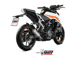MIVV KT.025 KTM 125 / 390 DUKE ( 2021 / 23 ) Slip-on Exhaust "MK3" ( stainless steel; not approved) – Accessories in the 2WheelsHero Motorcycle Aftermarket Accessories and Parts Online Shop
