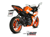 MIVV KT.019 KTM 125/390 DUKE / 125/390 RC ( 2017 / 20 ) Slip-on Exhaust "Suono" ( black; approved) – Accessories in the 2WheelsHero Motorcycle Aftermarket Accessories and Parts Online Shop