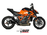 MIVV KT.026 KTM 1290 SUPERDUKE R ( 2020 / 23 ) Slip-on Exhaust "Delta Race" (carbon; approved) – Accessories in the 2WheelsHero Motorcycle Aftermarket Accessories and Parts Online Shop
