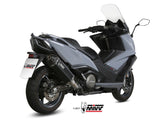 MIVV O.009 KYMCO AK 550 ( 2017 / 20 ) Full System Exhaust "Speed Edge" (black; approved) – Accessories in the 2WheelsHero Motorcycle Aftermarket Accessories and Parts Online Shop