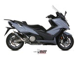 MIVV O.008 KYMCO AK 550 ( 2017 / 20 ) Slip-on Exhaust "GP Pro" (black; approved) – Accessories in the 2WheelsHero Motorcycle Aftermarket Accessories and Parts Online Shop