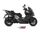 MIVV MV.KY.0001 KYMCO XCITING 400i S ( 2019 - 20 ) Slip-on Exhaust "Mover" (black stainless steel; approved) – Accessories in the 2WheelsHero Motorcycle Aftermarket Accessories and Parts Online Shop