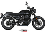 MIVV M.012 MOTO GUZZI V7 III ( 2017 / 20 ) Dual Slip-on Exhaust "Ghibli" (black; approved) – Accessories in the 2WheelsHero Motorcycle Aftermarket Accessories and Parts Online Shop