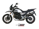 MIVV M.013 MOTO GUZZI V85 TT ( 2019+ ) Slip-on Exhaust "Oval" (carbon + cap; approved) – Accessories in the 2WheelsHero Motorcycle Aftermarket Accessories and Parts Online Shop