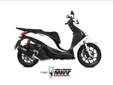 MIVV MV.PG.0010 PIAGGIO MEDLEY 125 S / 150 S ( 2021+ ) Full System Exhaust "Mover" (black; approved) – Accessories in the 2WheelsHero Motorcycle Aftermarket Accessories and Parts Online Shop