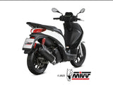 MIVV MV.PG.0010 PIAGGIO MEDLEY 125 S / 150 S ( 2021+ ) Full System Exhaust "Mover" (black; approved) – Accessories in the 2WheelsHero Motorcycle Aftermarket Accessories and Parts Online Shop