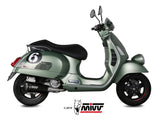 MIVV P.008 PIAGGIO VESPA GTS 300 ( 2008 / 20 ) Full System Exhaust "Delta Race" (black; approved) – Accessories in the 2WheelsHero Motorcycle Aftermarket Accessories and Parts Online Shop