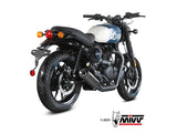 MIVV RE.005 ROYAL ENFIELD HNTR 350 ( 2022+ ) Slip-on Exhaust "HR-1" (black + short carbon back; approved) – Accessories in the 2WheelsHero Motorcycle Aftermarket Accessories and Parts Online Shop
