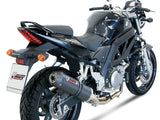MIVV S.015 SUZUKI SV 650 ( 2004 / 15 ) Slip-on Exhaust "Oval" (carbon + cap; approved) – Accessories in the 2WheelsHero Motorcycle Aftermarket Accessories and Parts Online Shop