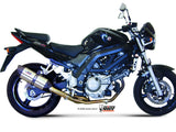 MIVV S.015 SUZUKI SV 650 ( 2004 / 15 ) Slip-on Exhaust "Suono" (stainless steel; approved) – Accessories in the 2WheelsHero Motorcycle Aftermarket Accessories and Parts Online Shop