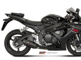 MIVV AS.021 SUZUKI GSX-R 600 / 750 ( 2006 - 07 ) Slip-on Exhaust "Suono" (black; approved) – Accessories in the 2WheelsHero Motorcycle Aftermarket Accessories and Parts Online Shop