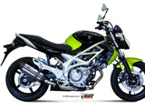 MIVV S.035 SUZUKI Gladius ( 2009 / 15 ) Slip-on Exhaust "Suono" (stainless steel; approved) – Accessories in the 2WheelsHero Motorcycle Aftermarket Accessories and Parts Online Shop