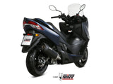 MIVV MV.SU.0001 SUZUKI BURGMAN 400 ( 2017 - 20 ) Slip-on Exhaust "Mover" (black stainless steel; approved) – Accessories in the 2WheelsHero Motorcycle Aftermarket Accessories and Parts Online Shop