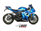 MIVV S.050 SUZUKI GSX-R 1000 ( 2017 / 20 ) Slip-on Exhaust "MK3" (stainless steel; not approved) – Accessories in the 2WheelsHero Motorcycle Aftermarket Accessories and Parts Online Shop