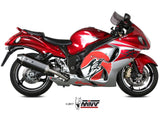 MIVV S.052 SUZUKI GSX-R 1300 Hayabusa ( 2008 / 17 ) Dual Slip-on Exhaust "Speed Edge" (black; approved) – Accessories in the 2WheelsHero Motorcycle Aftermarket Accessories and Parts Online Shop
