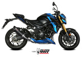 MIVV S.048 SUZUKI GSX-S 750 ( 2017 / 20 ) Slip-on Exhaust "GP" (carbon + cap; approved) – Accessories in the 2WheelsHero Motorcycle Aftermarket Accessories and Parts Online Shop