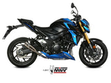 MIVV S.048 SUZUKI GSX-S 750 ( 2017 / 20 ) Slip-on Exhaust "Double Gun" (stainless steel; not approved) – Accessories in the 2WheelsHero Motorcycle Aftermarket Accessories and Parts Online Shop