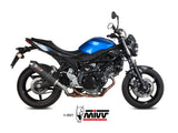 MIVV S.045 SUZUKI SV 650 ( 2016+ ) Slip-on Exhaust "Oval" (carbon + cap; approved) – Accessories in the 2WheelsHero Motorcycle Aftermarket Accessories and Parts Online Shop