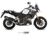 MIVV S.042 SUZUKI V-Strom 1000 ( 2014 / 20 ) Slip-on Exhaust "Speed Edge" (black; approved) – Accessories in the 2WheelsHero Motorcycle Aftermarket Accessories and Parts Online Shop