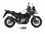 MIVV S.049 SUZUKI V-Strom 650 ( 2017+ ) Full System Exhaust "Oval" (carbon + cap; approved) – Accessories in the 2WheelsHero Motorcycle Aftermarket Accessories and Parts Online Shop