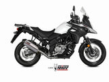 MIVV S.049 SUZUKI V-Strom 650 ( 2017+ ) Full System Exhaust "Oval" (titanium + carbon cap; approved) – Accessories in the 2WheelsHero Motorcycle Aftermarket Accessories and Parts Online Shop