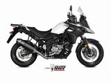 MIVV S.049 SUZUKI V-Strom 650 ( 2017+ ) Full System Exhaust "Speed Edge" (black; approved) – Accessories in the 2WheelsHero Motorcycle Aftermarket Accessories and Parts Online Shop