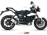 MIVV T.012 TRIUMPH SPEED TRIPLE 1050 R / S / RS ( 2011 / 15 ) Slip On Low Exhaust "Suono" (stainless steel; approved) – Accessories in the 2WheelsHero Motorcycle Aftermarket Accessories and Parts Online Shop