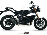 MIVV T.012 TRIUMPH SPEED TRIPLE 1050 R / S / RS ( 2011 / 15 ) Slip On Low Exhaust "Suono" (black; approved) – Accessories in the 2WheelsHero Motorcycle Aftermarket Accessories and Parts Online Shop