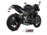 MIVV T.021 TRIUMPH SPEED TRIPLE 1050 R / S / RS ( 2018 / 20 ) Slip On Exhaust "Delta Race" (carbon; approved) – Accessories in the 2WheelsHero Motorcycle Aftermarket Accessories and Parts Online Shop