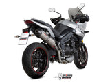 MIVV T.017 TRIUMPH TIGER 1050 ( 2017 / 20 ) Slip-on Exhaust "Oval" (titanium + carbon cap; approved) – Accessories in the 2WheelsHero Motorcycle Aftermarket Accessories and Parts Online Shop
