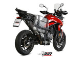 MIVV T.018 TRIUMPH TIGER 900 / GT / PRO / RALLY ( 2021 / 23 ) Slip-on Exhaust "Oval" ( titanium + carbon cap; approved) – Accessories in the 2WheelsHero Motorcycle Aftermarket Accessories and Parts Online Shop
