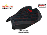 TAPPEZZERIA ITALIA Ducati Panigale V4 (2025+) Special Edition Velvet Seat Cover "Argenta" – Accessories in the 2WheelsHero Motorcycle Aftermarket Accessories and Parts Online Shop