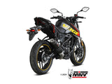 MIVV VO.002 VOGE BRIVIDO 125 R ( 2023+ ) Full System High Exhaust "GP" (black + carbon cap; approved) – Accessories in the 2WheelsHero Motorcycle Aftermarket Accessories and Parts Online Shop
