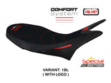 TAPPEZZERIA ITALIA Ducati Hypermotard 950 SP (2019-2024) Velvet Comfort Seat Cover "Jamazz" – Accessories in the 2WheelsHero Motorcycle Aftermarket Accessories and Parts Online Shop