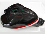 CARBONVANI Ducati Panigale (12/19) Carbon Fuel Tank Cover (Ducati Corse)