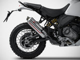 ZARD Ducati DesertX (2022+) Stainless Steel Slip-on Exhaust "Sabbia"