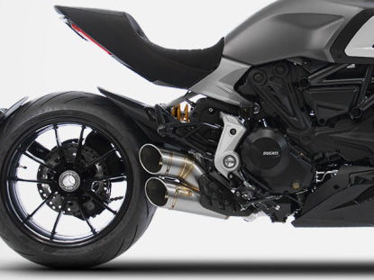 ZARD Ducati Diavel 1260 (2019+) Stainless Steel Slip-on Exhaust (racing)