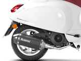 AKRAPOVIC S-VE125R2-HZBL Vespa Primavera 125ie 3V (2020+) Exhaust System "Racing Line" (SS) – Accessories in the 2WheelsHero Motorcycle Aftermarket Accessories and Parts Online Shop