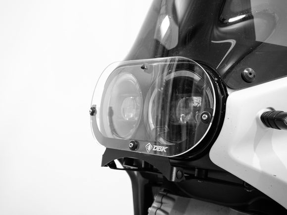 GPF02 - DBK Ducati DesertX 937 / Rally (2022+) Plexiglass Headlight Protection (folding)