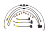 HEL PERFORMANCE HBF9012 Yamaha MT-07 Tracer ABS (16/18) Flexible Braided Brake Lines Kit (ABS replacement)